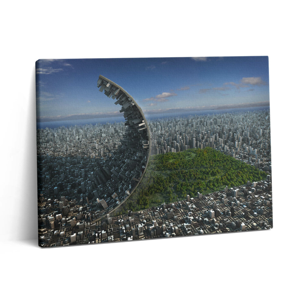 Pictură pe pânză 80x60 Abstracție în Central Park