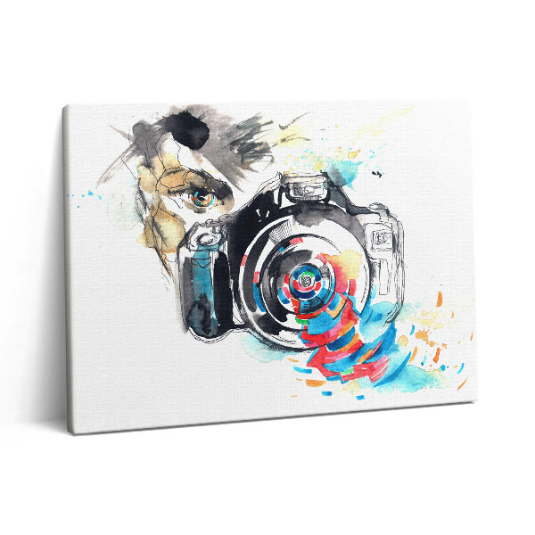 Pictură pe pânză 80x60 Fotografă cu aparat foto
