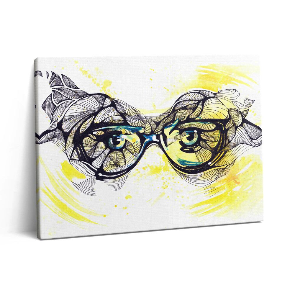 Pictură pe pânză 80x60 Ochelari
