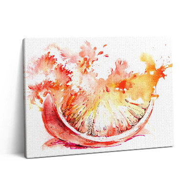 Pictură pe pânză 80x60 Portocaliu pictat