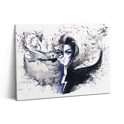 Pictură pe pânză 80x60 Ilustrație a unei femei