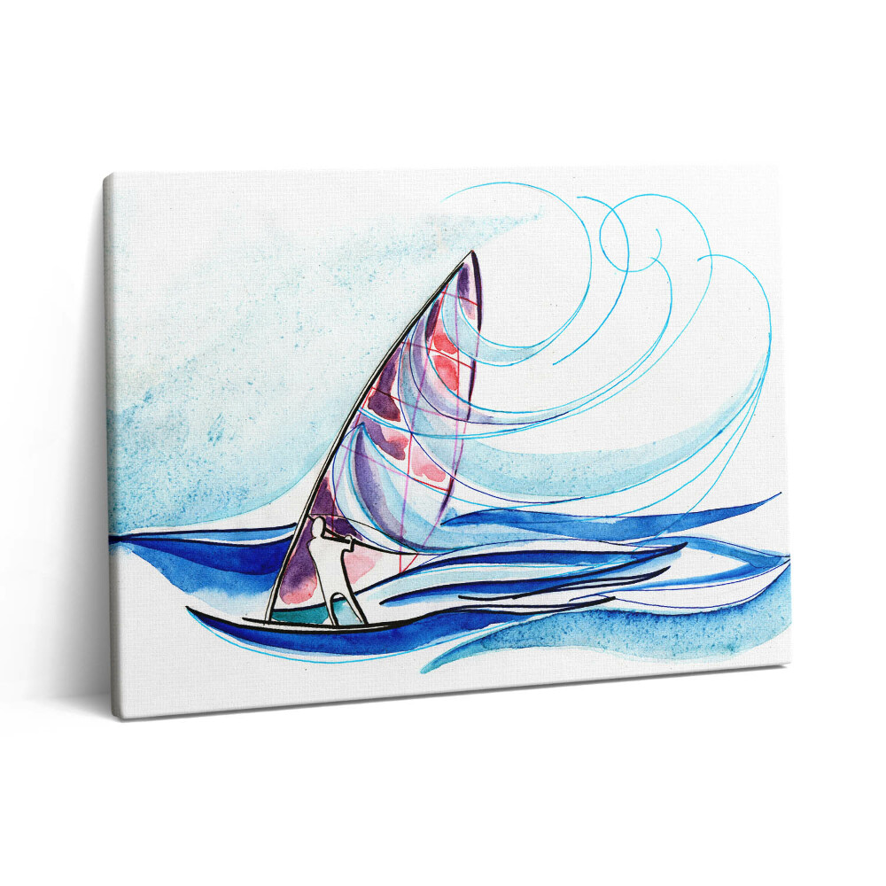 Pictură pe pânză 80x60 Placă de surf