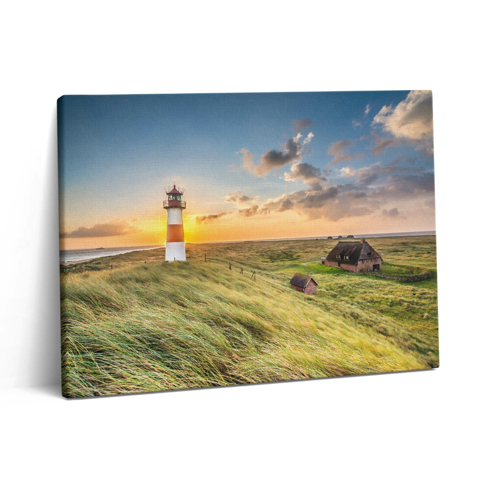 Pictură pe pânză 80x60 Schimbați farul de pe Sylt