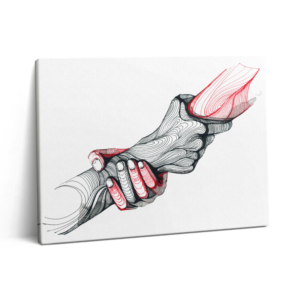 Pictură pe pânză 80x60 Se țin de mână