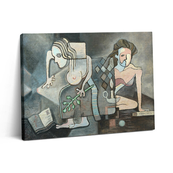 Pictură pe pânză 80x60 Abstracția unei femei