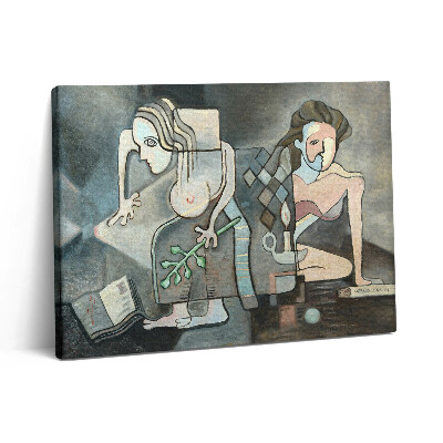 Pictură pe pânză 80x60 Abstracția unei femei