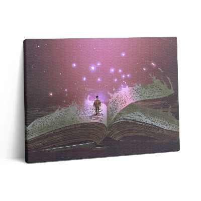 Pictură pe pânză 80x60 Carte abstractă