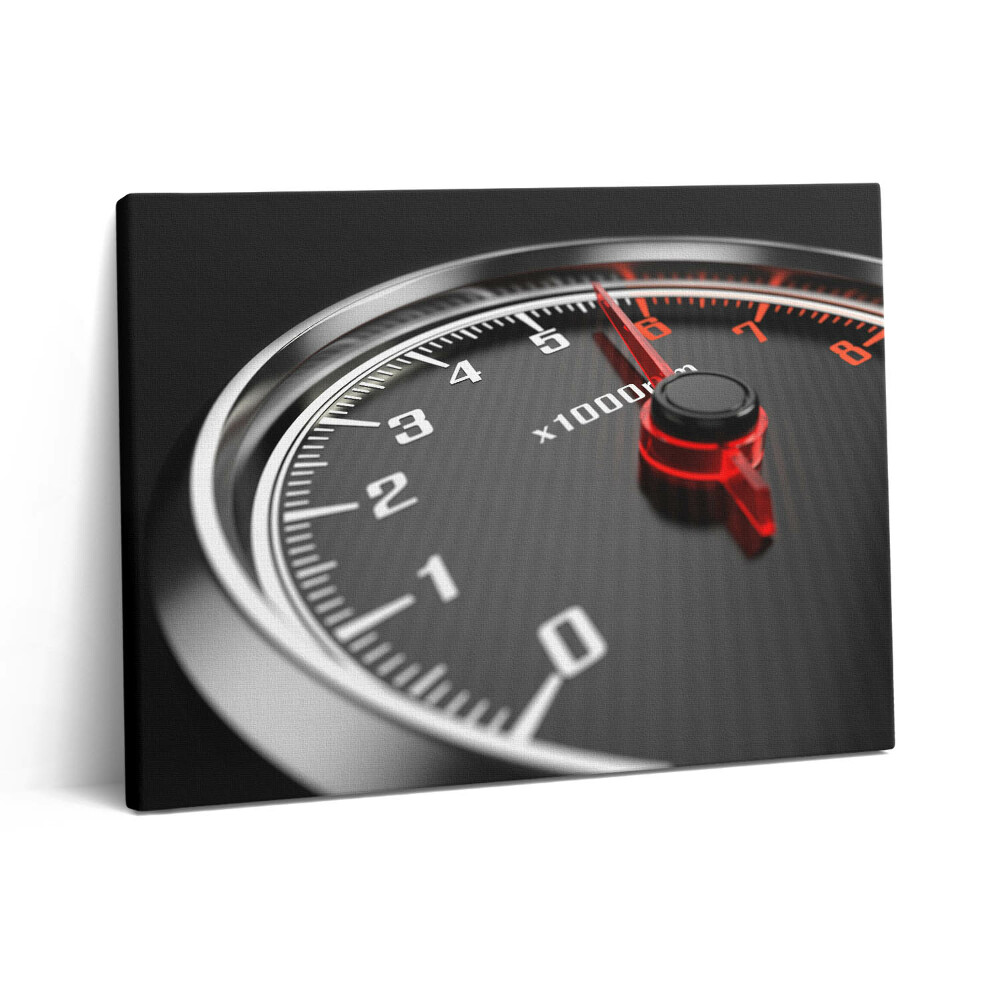 Pictură pe pânză 80x60 Tahometru auto