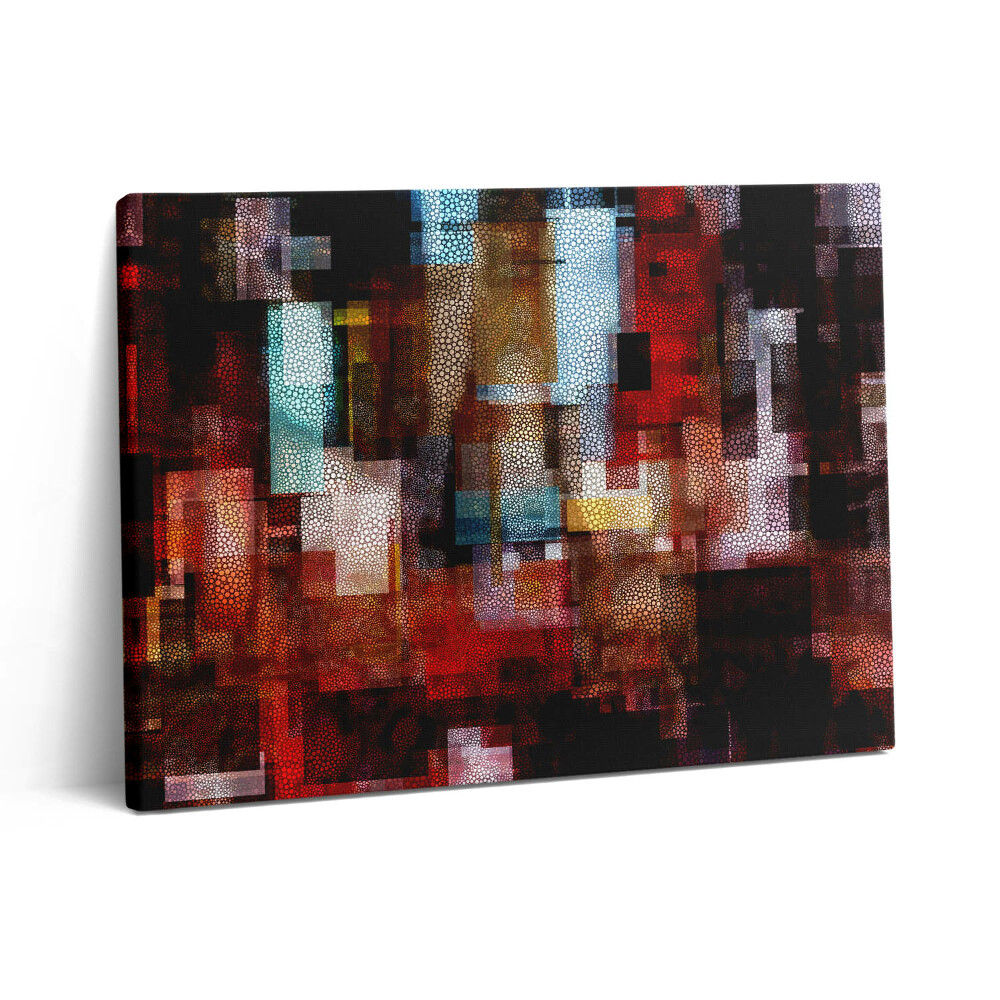 Pictură pe pânză 80x60 Abstracție geometrică