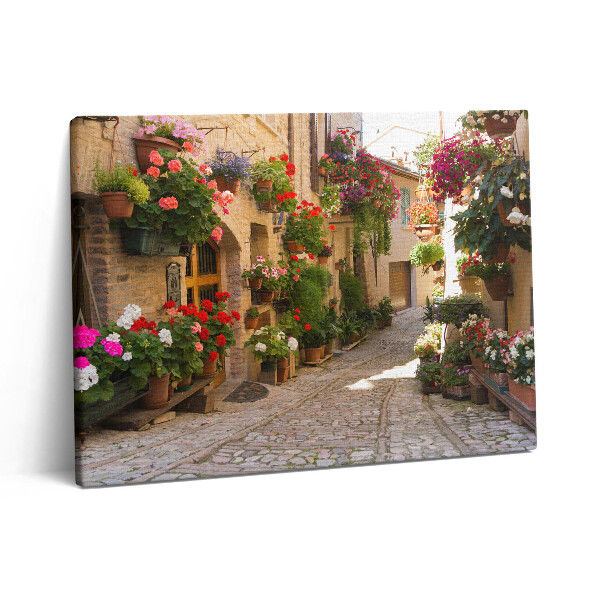 Pictură pe pânză 80x60 Aleea florilor