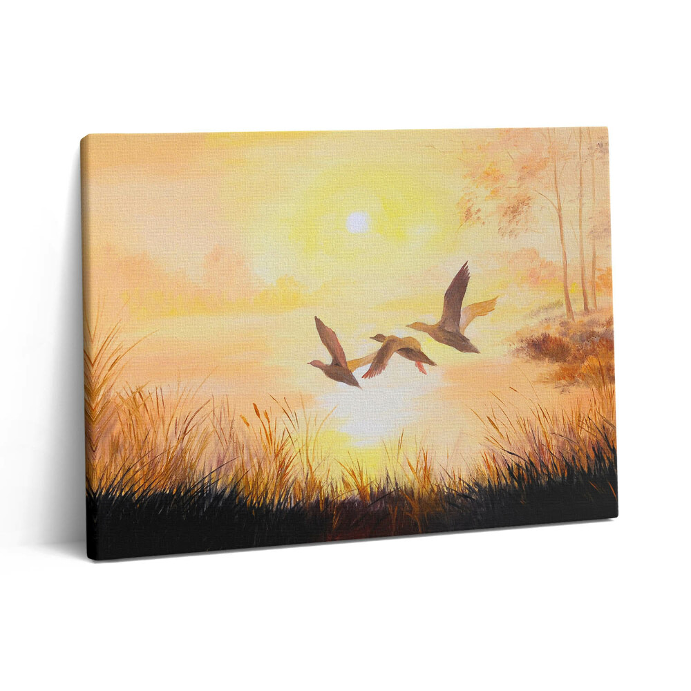 Pictură pe pânză 80x60 Macarale la apus