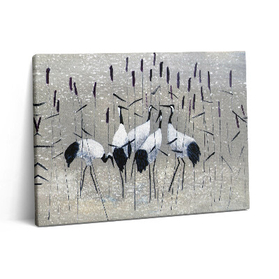 Pictură pe pânză 80x60 Macarale cu stuf