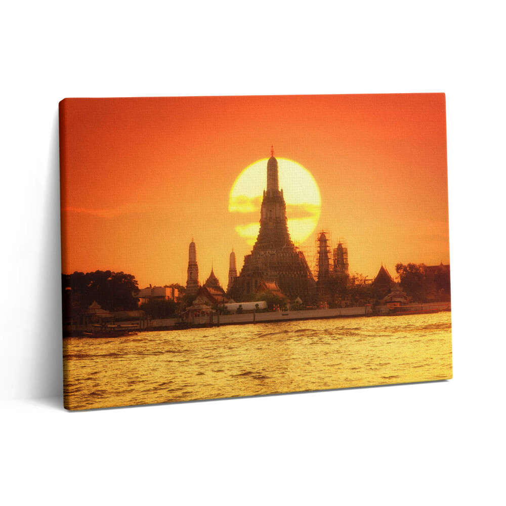 Pictură pe pânză 80x60 Wat Arun Bangkok Thailanda