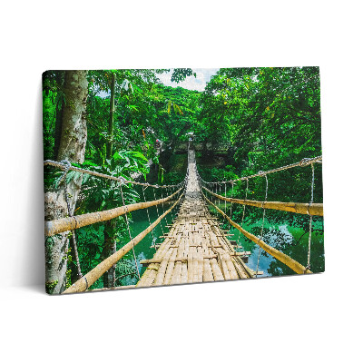 Pictură pe pânză 80x60 Un pod în pădurea din Filipine