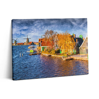 Pictură pe pânză 80x60 Arhitectura Olandei