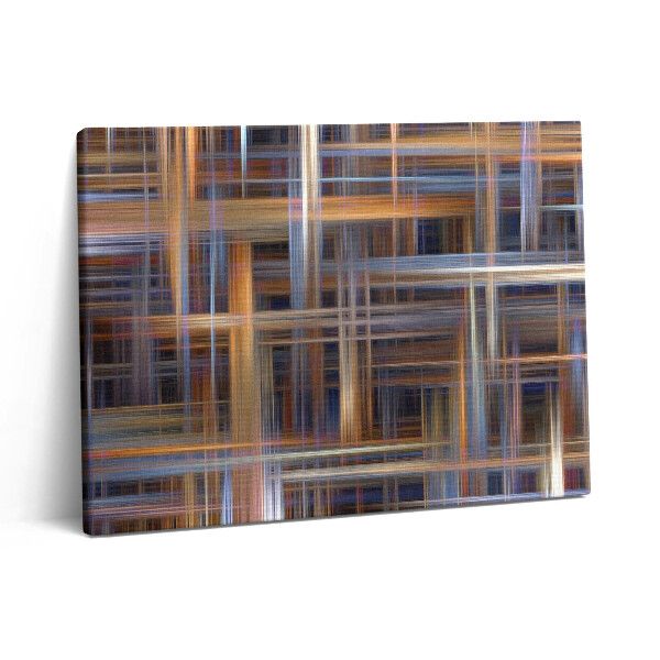 Pictură pe pânză 80x60 Abstractizarea geometriei