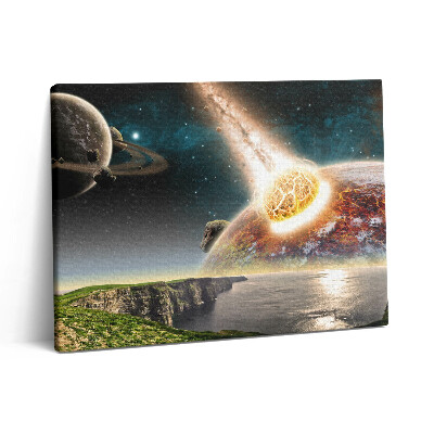 Pictură pe pânză 80x60 Sfârșitul planetei lumii