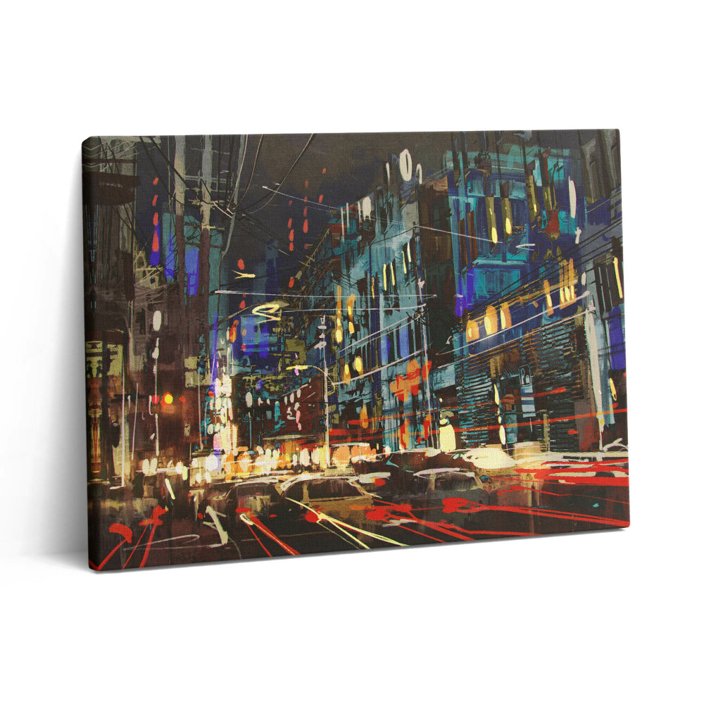 Pictură pe pânză 80x60 Orașul noaptea