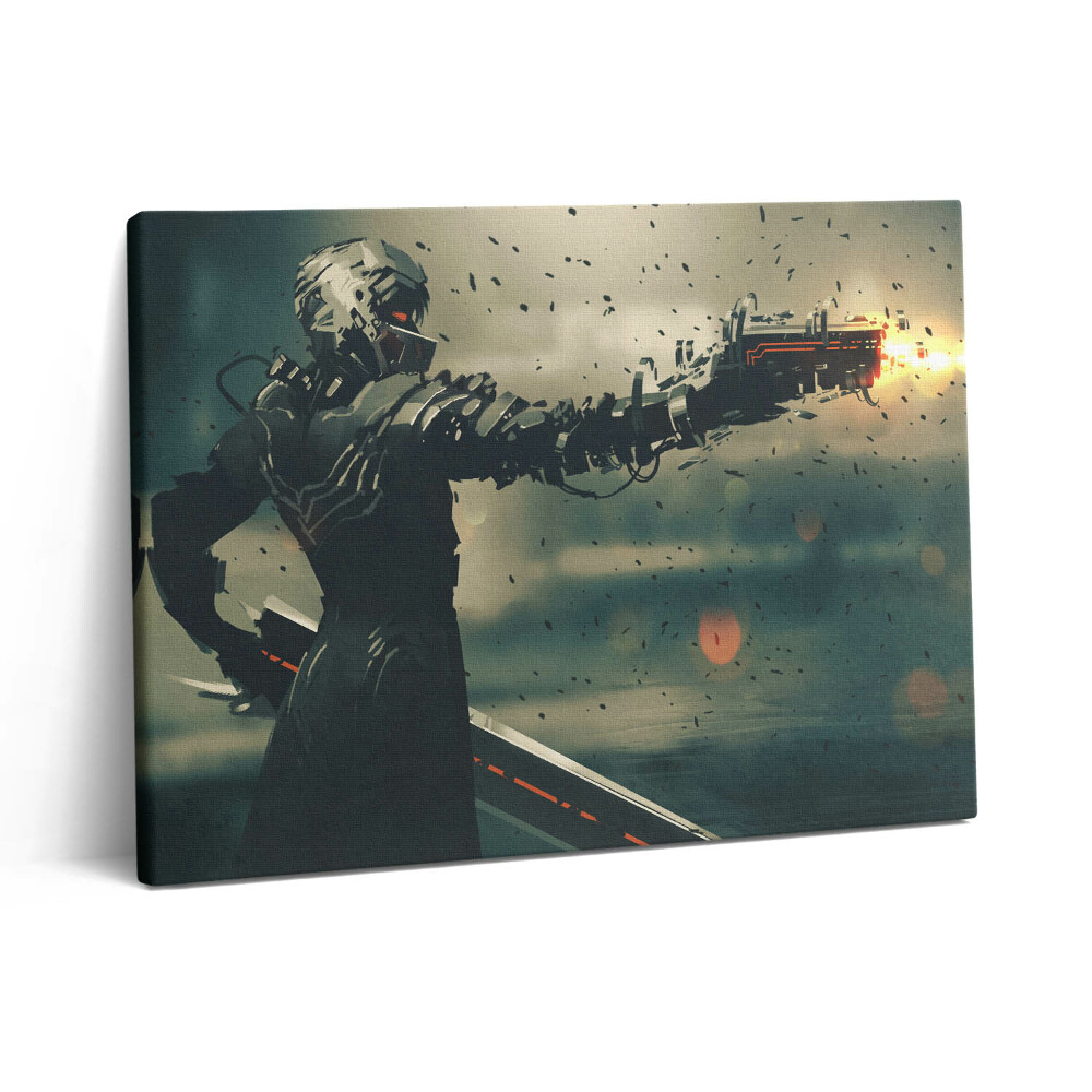 Pictură pe pânză 80x60 Ilustrație SF pentru jocuri