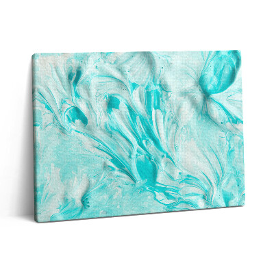 Pictură pe pânză 80x60 Tapet albastru abstract