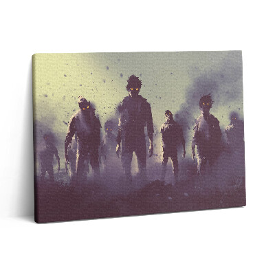 Pictură pe pânză 80x60 Zombi în noaptea de Halloween