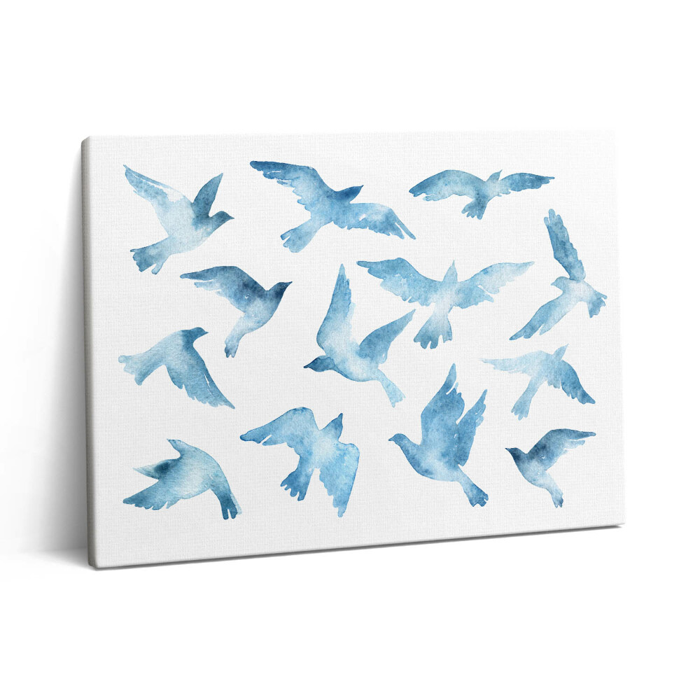 Pictură pe pânză 80x60 Păsări care zboară în aer