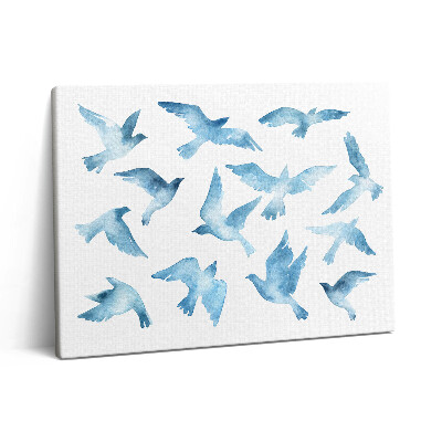 Pictură pe pânză 80x60 Păsări care zboară în aer