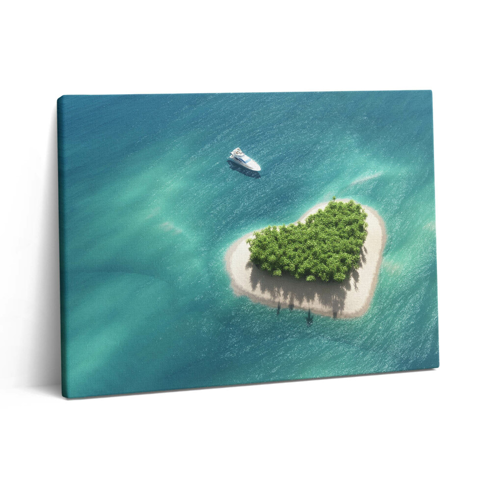 Pictură pe pânză 80x60 Insula Inimii