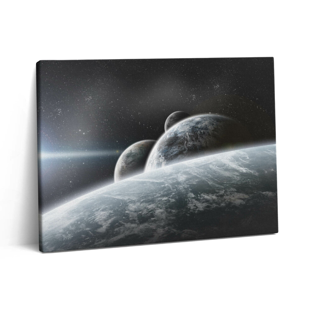Pictură pe pânză 80x60 Spațiu și planete