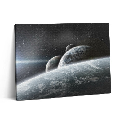 Pictură pe pânză 80x60 Spațiu și planete