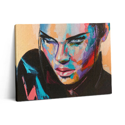 Pictură pe pânză 80x60 Portretul unei femei