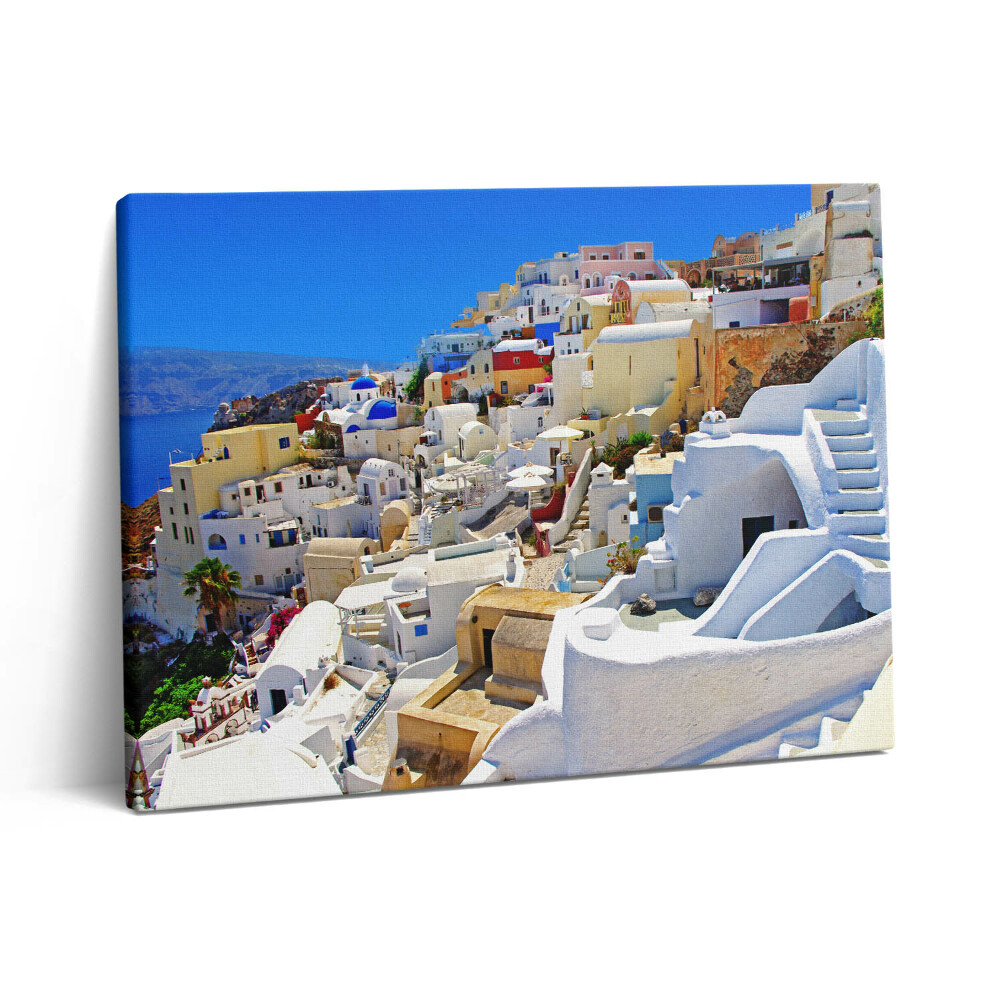 Pictură pe pânză 80x60 Grecia Santorini