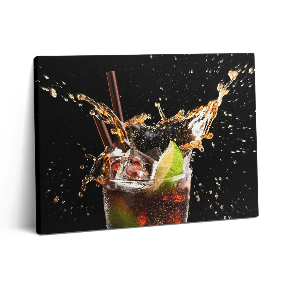 Pictură pe pânză 80x60 Bea cu gheață