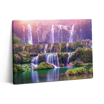 Pictură pe pânză 80x60 Cascada Jiulong din China