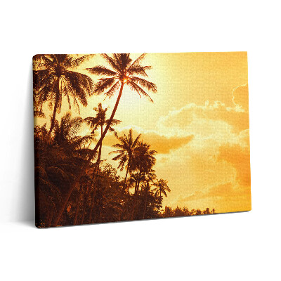 Pictură pe pânză 80x60 Palmieri însoriți pe plajă
