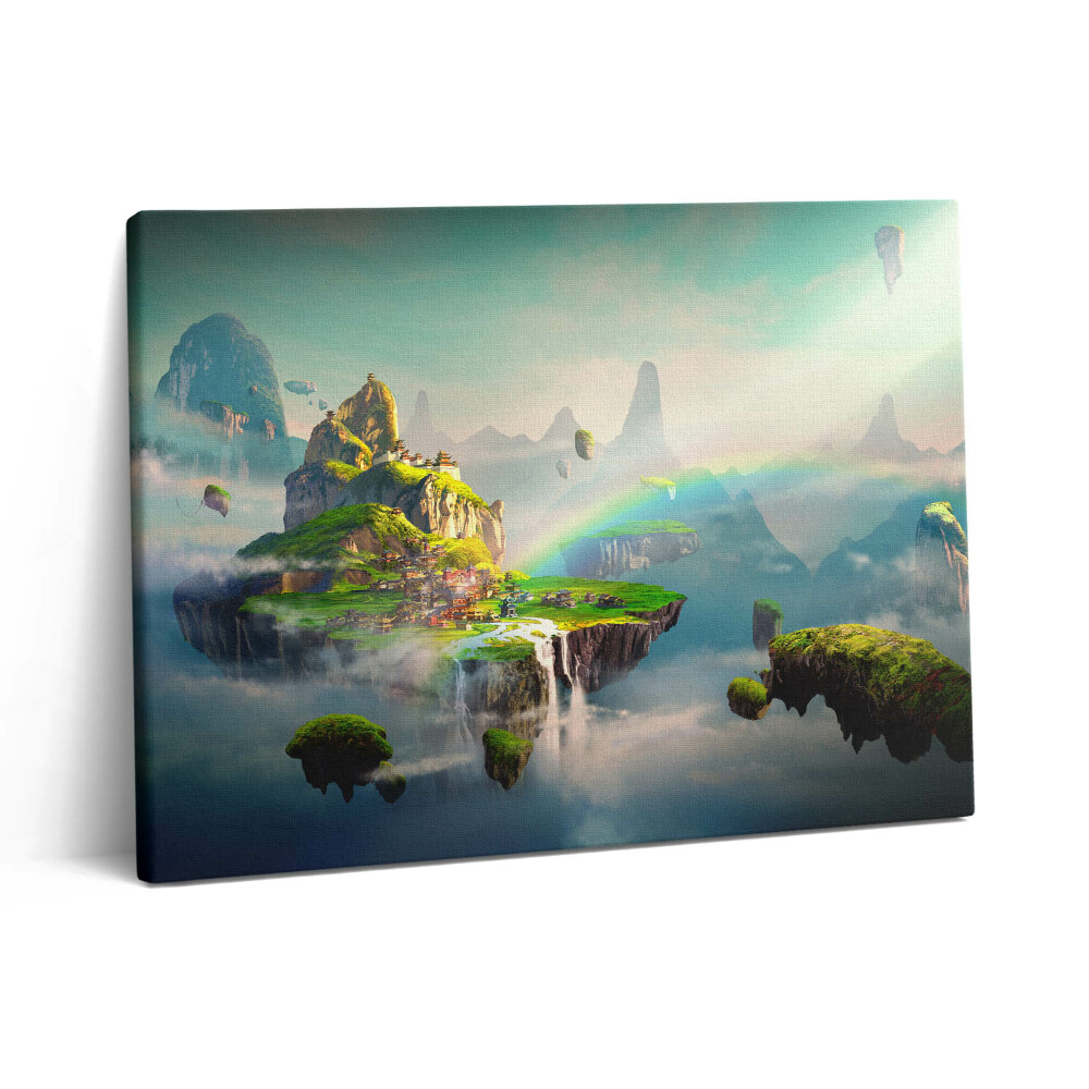 Pictură pe pânză 80x60 Scene fantastice în stil chinezesc