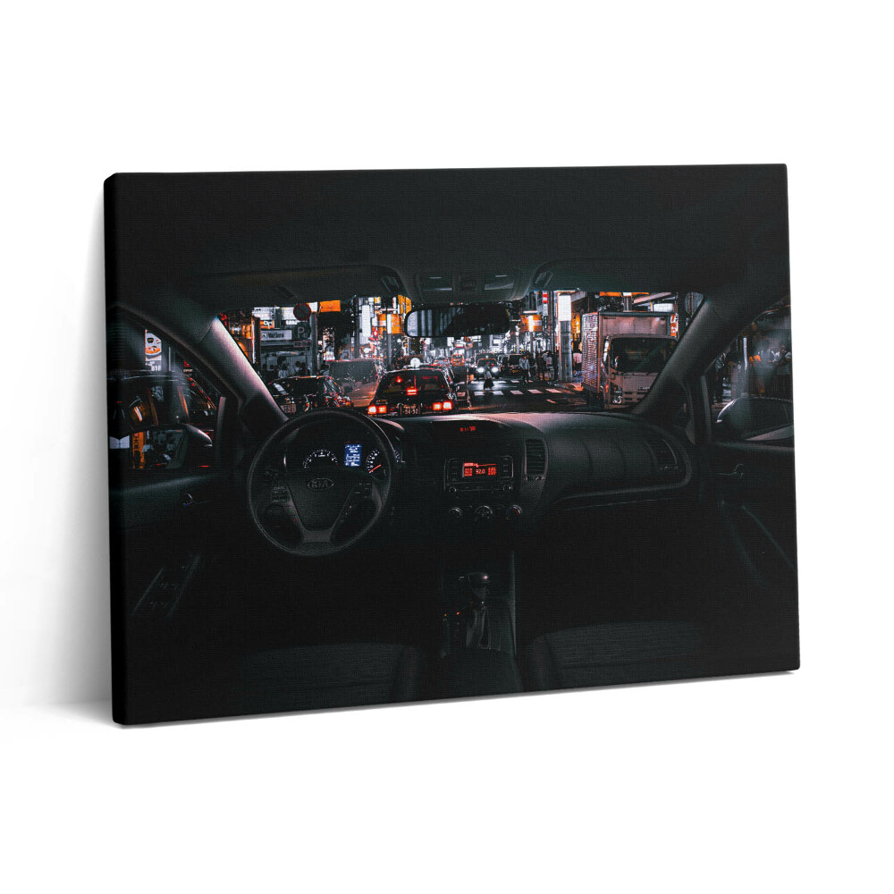 Pictură pe pânză 80x60 Mașină în Tokyo