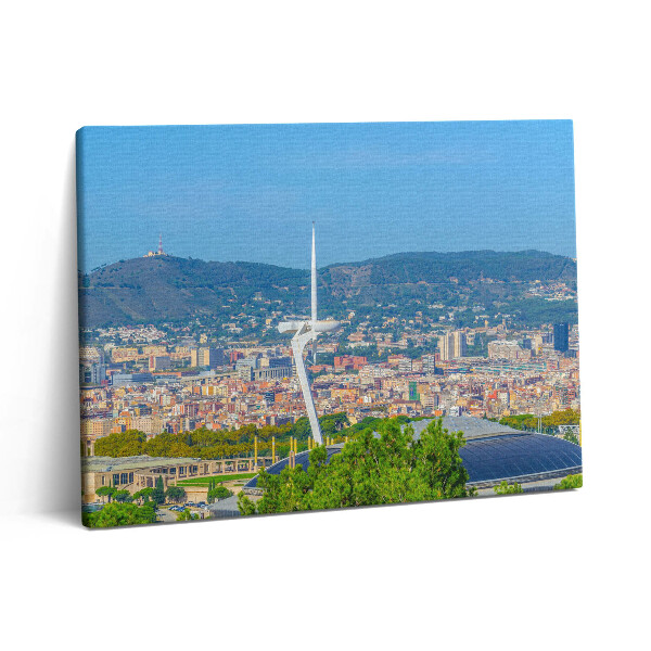 Pictură pe pânză 80x60 Parcul Olimpic din Barcelona, Catalonia