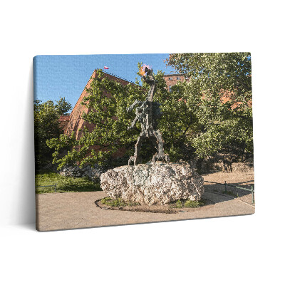 Pictură pe pânză 80x60 Monumentul Dragonului Wawel, Cracovia