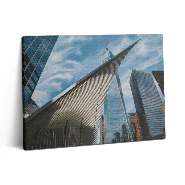 Pictură pe pânză 80x60 Zgârie-nori din New York