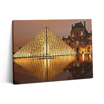 Pictură pe pânză 80x60 Muzeul Luvru din Paris