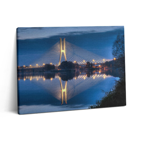 Pictură pe pânză 80x60 Podul Rędziński din Wrocław