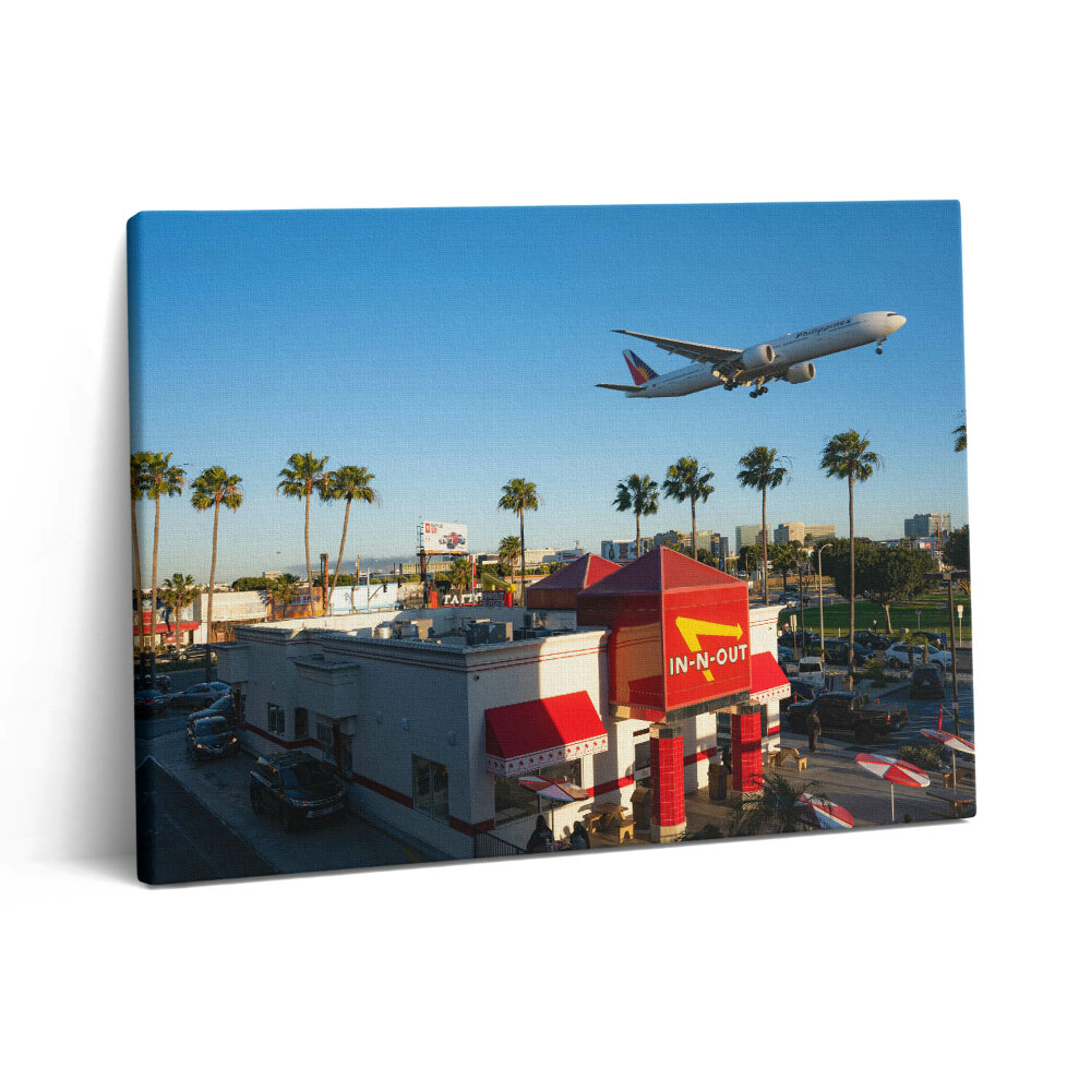 Pictură pe pânză 80x60 Un avion care decolează din Los Angeles