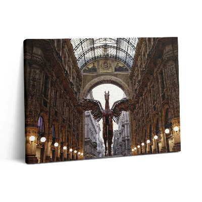 Pictură pe pânză 80x60 Monumentul Calului din Milano