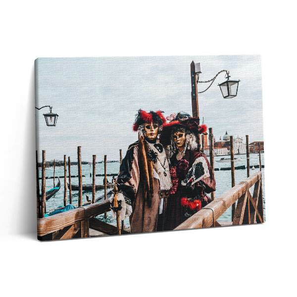Pictură pe pânză 80x60 Carnavalul din Veneția