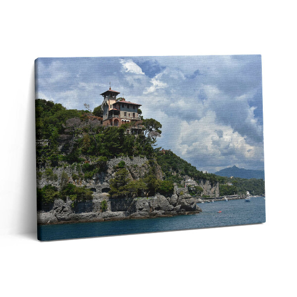 Pictură pe pânză 80x60 Muntele stâncos din Portofino