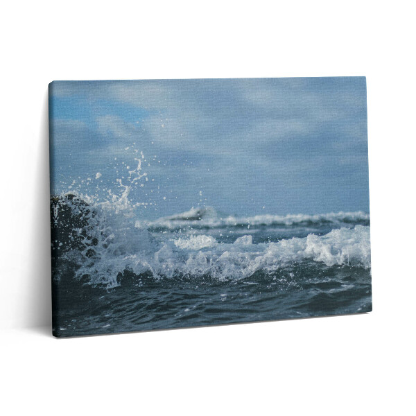 Pictură pe pânză 80x60 Fotografie cu valurile mării