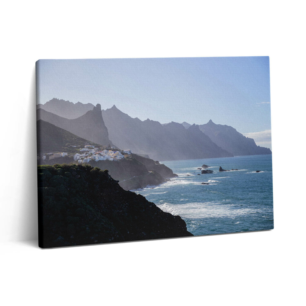 Pictură pe pânză 80x60 Vedere la munte lângă ocean