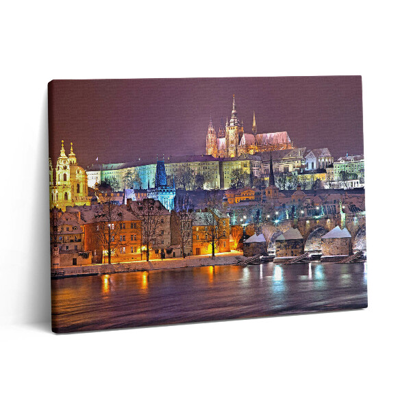 Pictură pe pânză 80x60 Cartierul Castelului din Praga