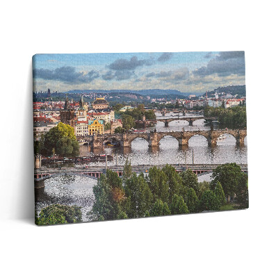 Pictură pe pânză 80x60 Vedere a Pragăi